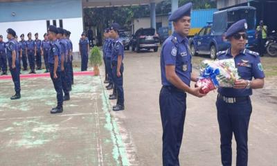 তাড়াশ থানা পরিদর্শন করলেন সিরাজগঞ্জের পুলিশ সুপার