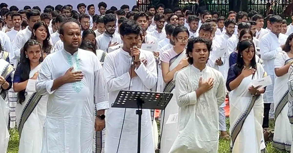 ছাত্রদলের প্রার্থীদের শপথ গ্রহণ