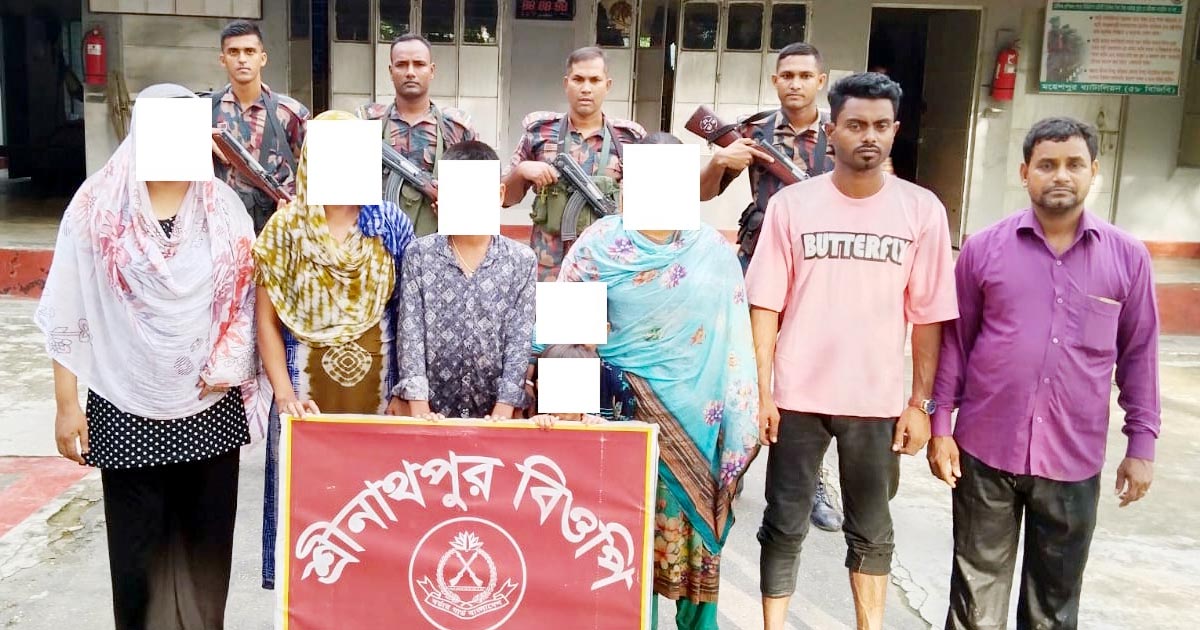 মহেশপুরে ভায়াগ্রাসহ ৮ বাংলাদেশি আটক