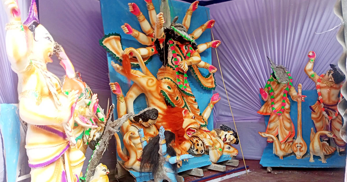 সরিষাবাড়ীতে একটি মন্দিরে সাতটি প্রতিমা ভাংচুর, গ্রেপ্তার ১
