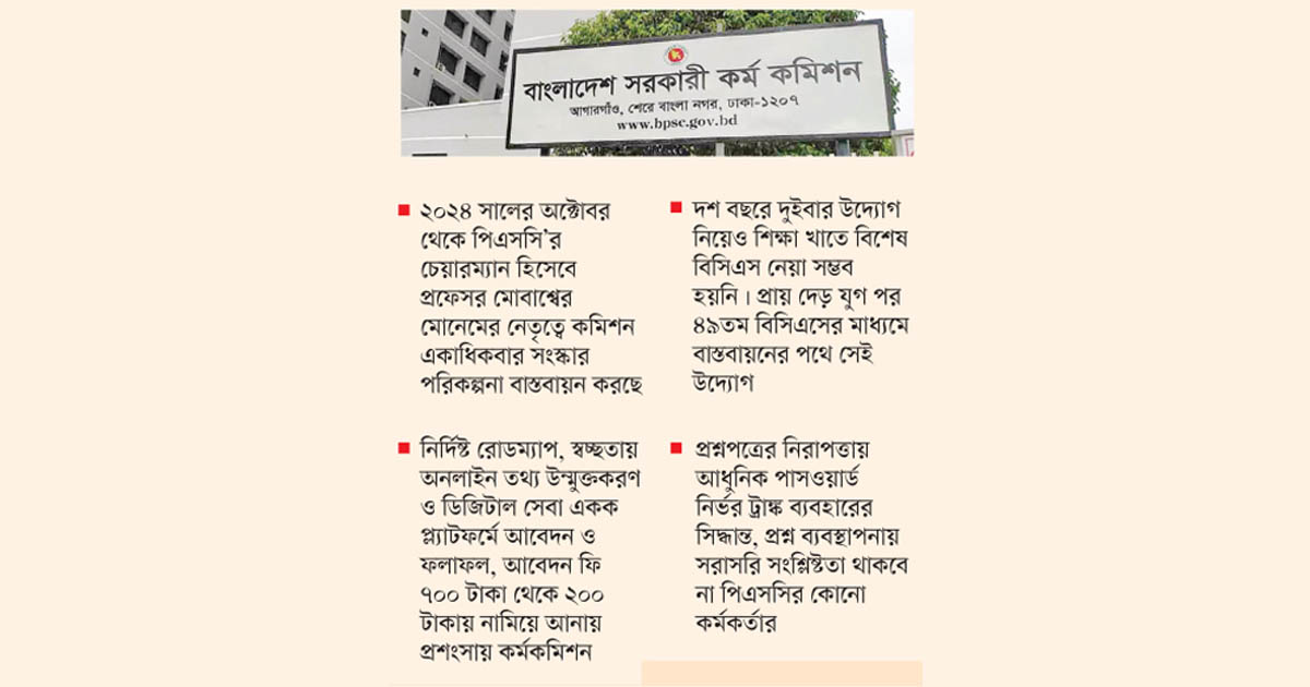 স্বচ্ছতা-নিরাপত্তায় কর্মকমিশনের নবযাত্রা