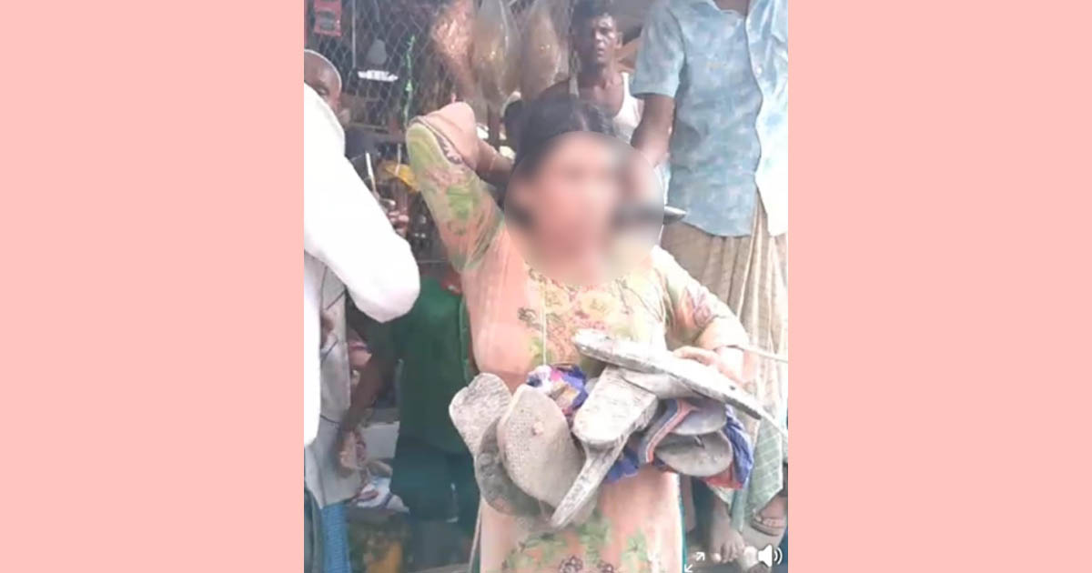 বোরহানউদ্দিনে প্রকাশ্যে নারীর গলায় জুতার মালা, আটক ৪
