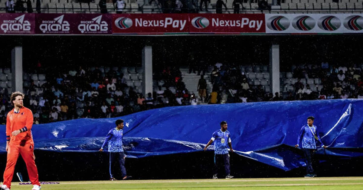 বৃষ্টির বাধায় আবারও বন্ধ বাংলাদেশ-নেদারল্যান্ডসের শেষ টি-টোয়েন্টি ম্যাচ
