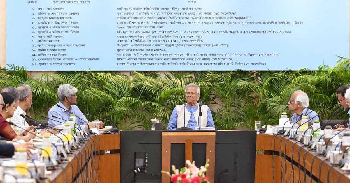 একনেকে ৮৩৩৩ কোটি টাকা ব্যয়ে ১৩ প্রকল্প অনুমোদন