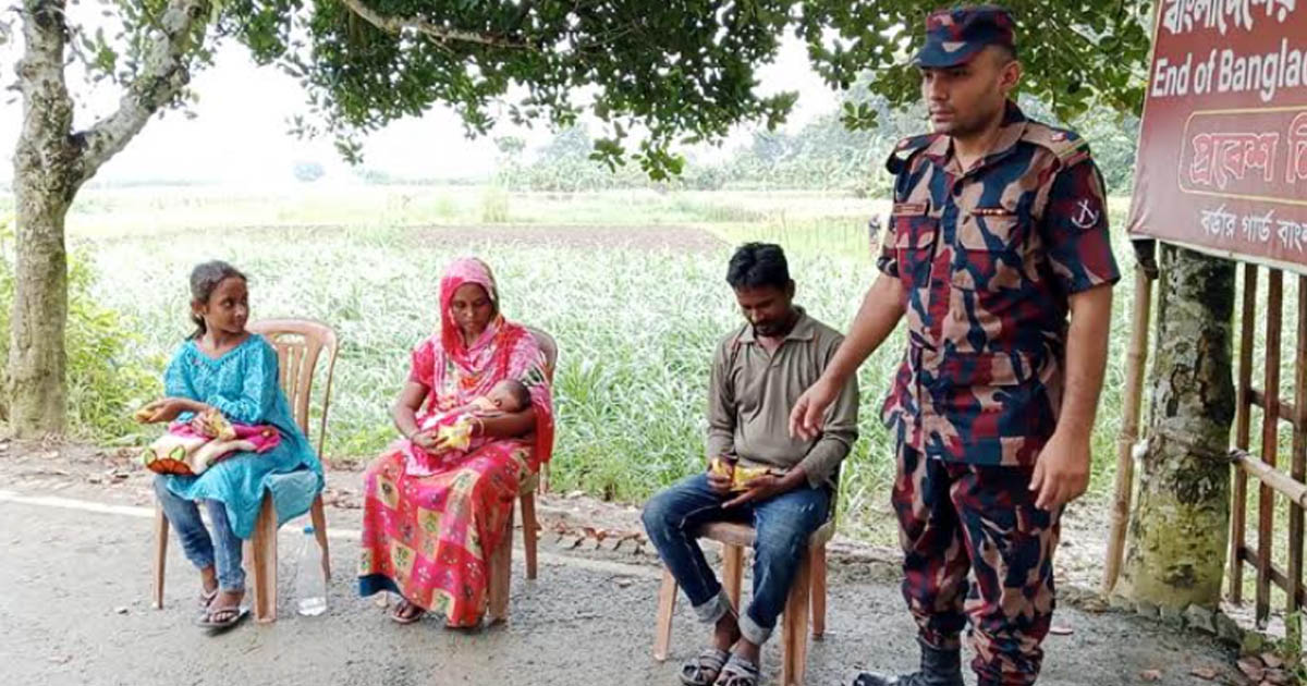 মুজিবনগর সীমান্তে শিশুসহ একই পরিবারের চার জনকে পুশব্যাক