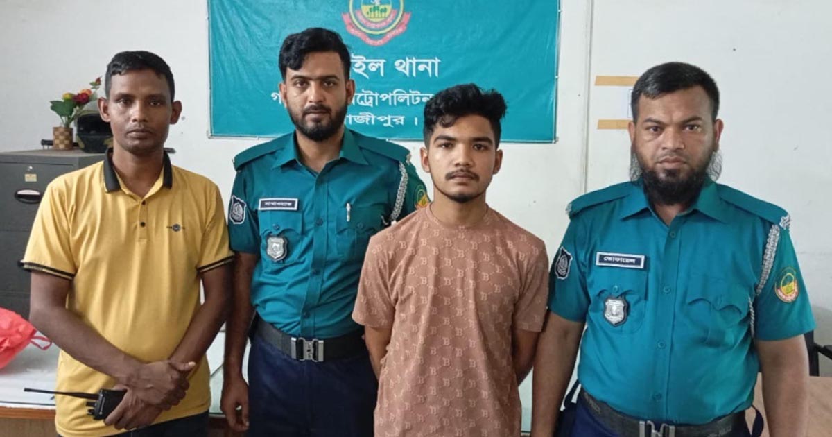 গাজীপুরে ধর্ষণচেষ্টা মামলার আসামি গ্রেপ্তার