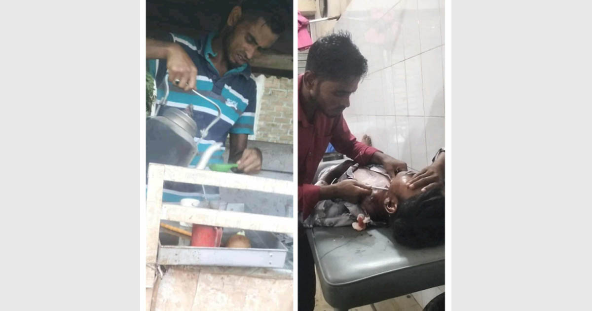 ঈশ্বরগঞ্জ হাসপাতালে চায়ের দোকানির হাতে জরুরি বিভাগের চিকিৎসা