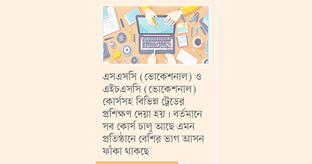 কারিগরিতে পর্যাপ্ত শিক্ষার্থীর অভাব