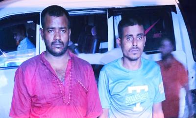 নেত্রকোণায় ৯ কেজি গাঁজা, মাইক্রোবাস সহ আটক ২