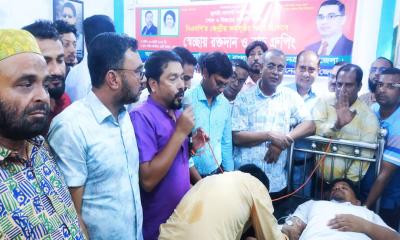 নেত্রকোনায় বিএনপির রক্তদান ও ব্লাড গ্রুপিং কর্মসূচি