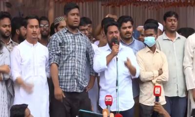 যুদ্ধ নয়, শান্তি ও দেশ গড়ার আহ্বান জানাতে গোপালগঞ্জ এসেছি