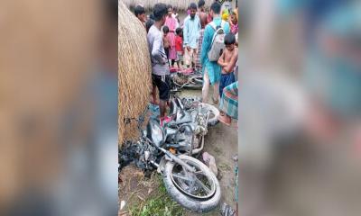 রাণীশংকৈলে সড়ক দুর্ঘটনায় মোটরসাইকেল আরোহী নিহত