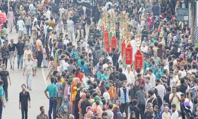 শান্তিপূর্ণভাবে রাজধানীতে শিয়া সম্প্রদায়ের তাজিয়া মিছিল অনুষ্ঠিত