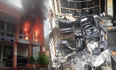বরগুনা জেলা নির্বাচন অফিসে অগ্নিকাণ্ড
