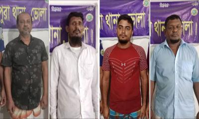 মনপুরায় সাবেক ইউপি চেয়ারম্যানসহ আওয়ামী লীগ-ছাত্রলীগের ৪ নেতা গ্রেপ্তার