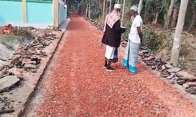 তজুমদ্দিনে ৫.৫ কিলোমিটার সড়ক নির্মাণে দীর্ঘ দিনের দুর্ভোগের অবসান