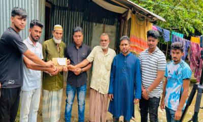 সড়ক দুর্ঘটনায় আহত নীরবকে ইতালির দিরাই সমাজ কল্যাণ সমিতির আর্থিক সহায়তা প্রদান
