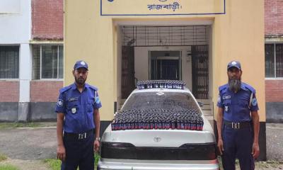 গোয়ালন্দে পুলিশের অভিযানে ৫৪০ বোতল ফেনসিডিল উদ্ধার
