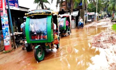 ঈশ্বরগঞ্জে ৯ কিলোমিটার মহাসড়কের বেহাল দশা