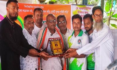 যশোরে সাংবাদিক শহিদ জয় সংবর্ধিত