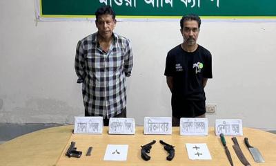 মাগুরার শ্রীপুরে অস্ত্রসহ গ্রেপ্তার ২