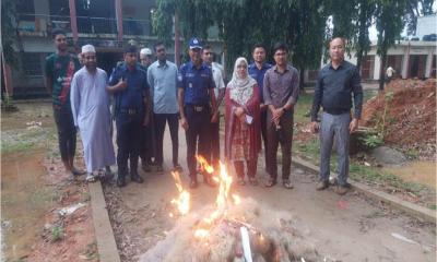 নানিয়ারচরে কারেন্ট জাল জব্দ ও ধ্বংস, অভিযুক্তকে জরিমানা