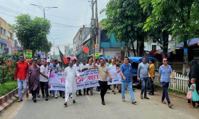 ঠাকুরগাঁওয়ে বিএনপির বিজয় র‌্যালি