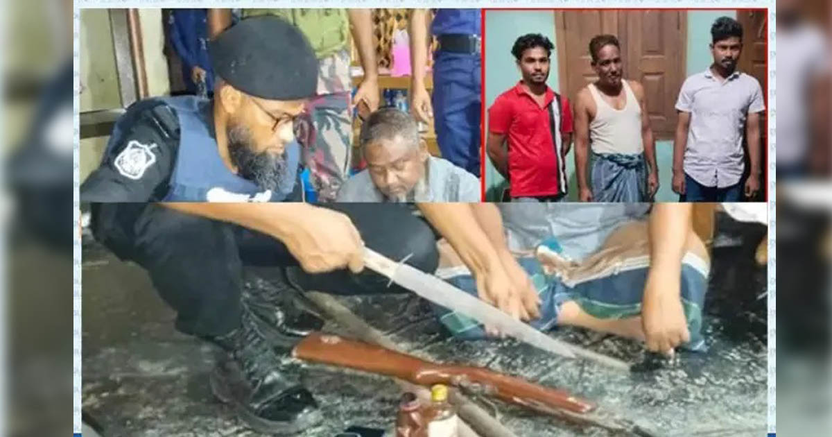 সিলেটে পাথর ব্যবসায়ীর ঘরে মিললো অস্ত্র ও ভারতীয় মদ