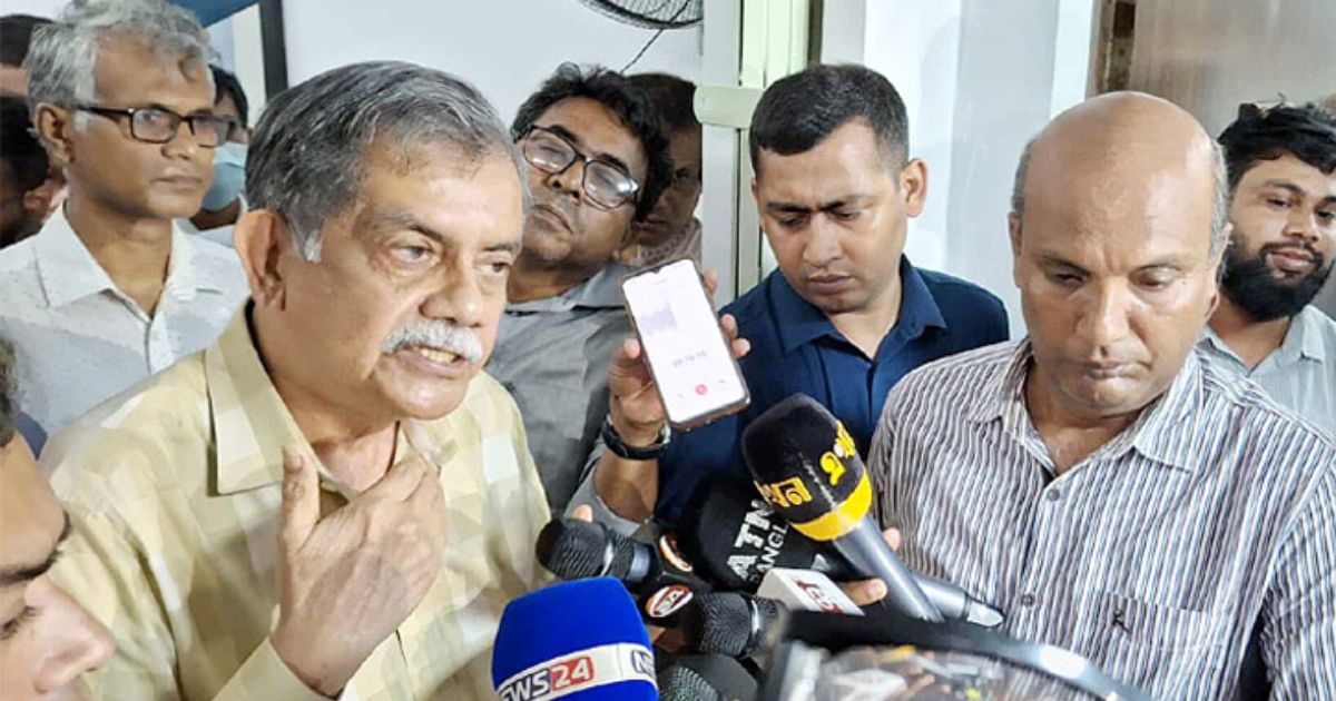 মাইলস্টোনের ঘটনায় পদত্যাগের বিষয়ে যা বললেন শিক্ষা উপদেষ্টা