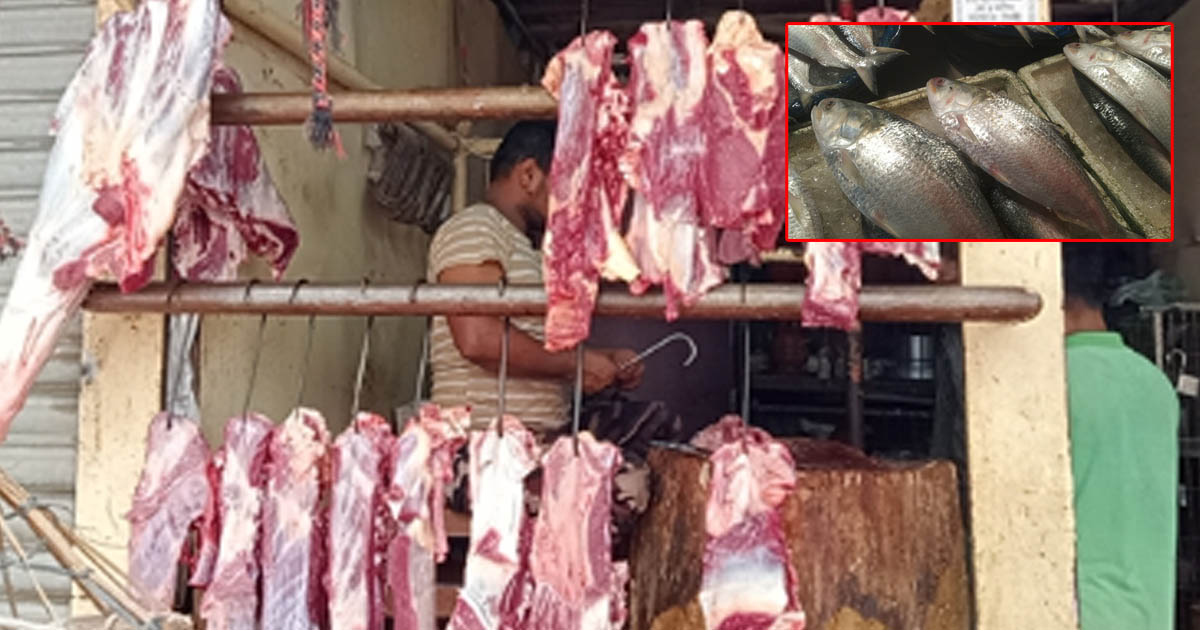 ৩ কেজি গরুর মাংসের দামে ‘১ কেজি ইলিশ’