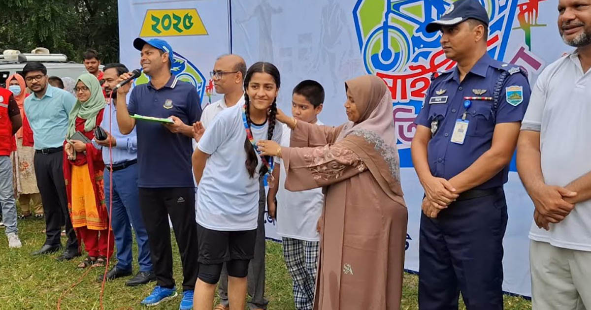 জুলাই পুনর্জাগরণ উপলক্ষে জয়পুরহাটে সাইক্লিং প্রতিযোগিতা