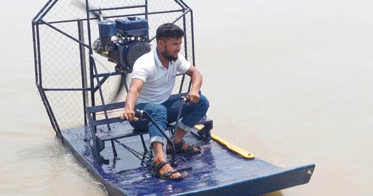 বিমানের পর এবার এয়ারবোট উদ্ভাবন করে তাক লাগালেন