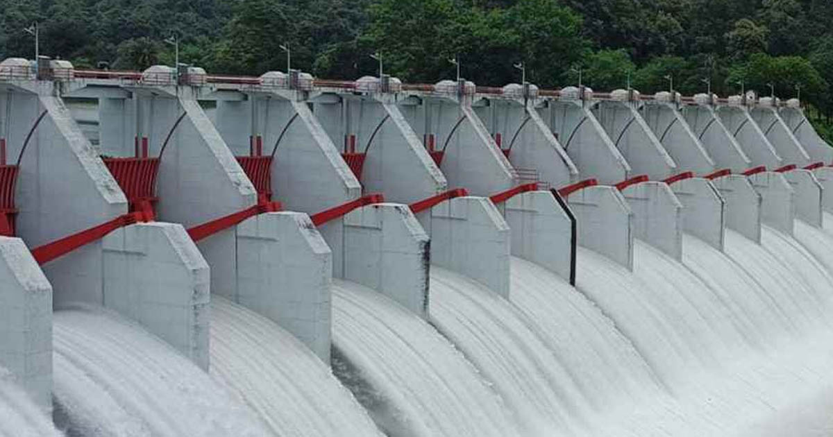 কাপ্তাই বাঁধের ১৬টি গেট খুলে দেওয়া হয়েছে