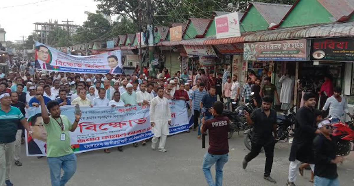শিবচরে বিএনপির জনসভা ও বিক্ষোভ মিছিল