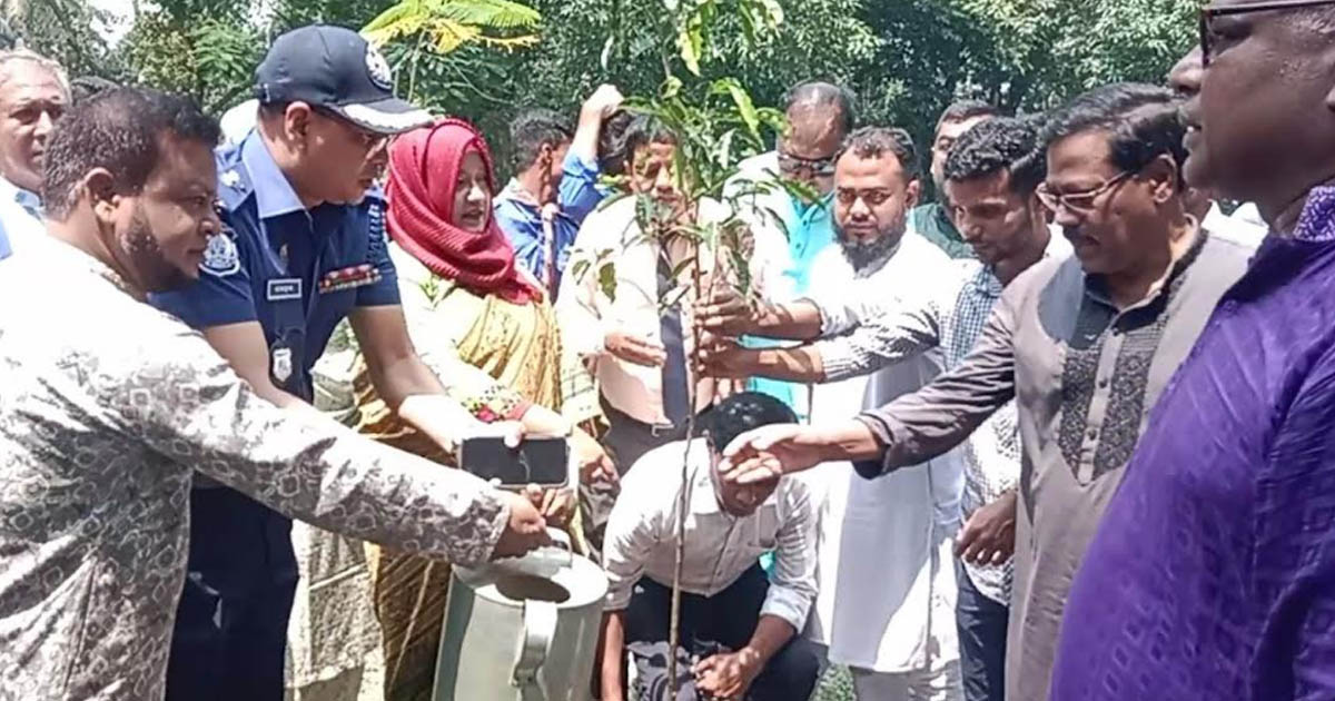 গণঅভ্যুত্থানের শহীদদের স্মরণে কুড়িগ্রামে ‘এক শহীদ, এক বৃক্ষ’ কর্মসূচি