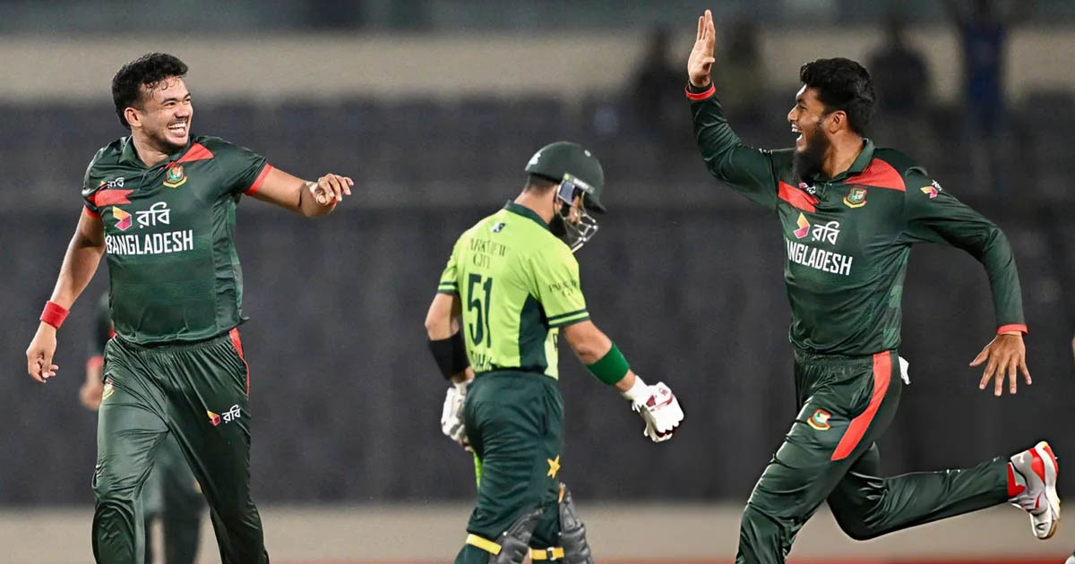 পাকিস্তানকে হারিয়ে নতুন ইতিহাস গড়ল টাইগাররা