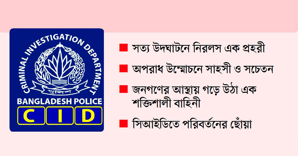 ন্যায়বিচারের বাতিঘর সিআইডি