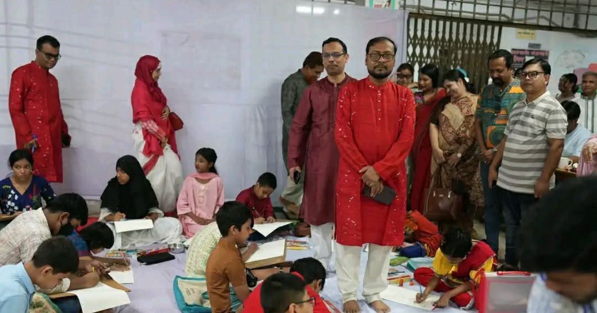 শিশু চিত্রাঙ্কন প্রতিযোগিতার মধ্য দিয়ে জবিতে নববর্ষ উদযাপন শুরু