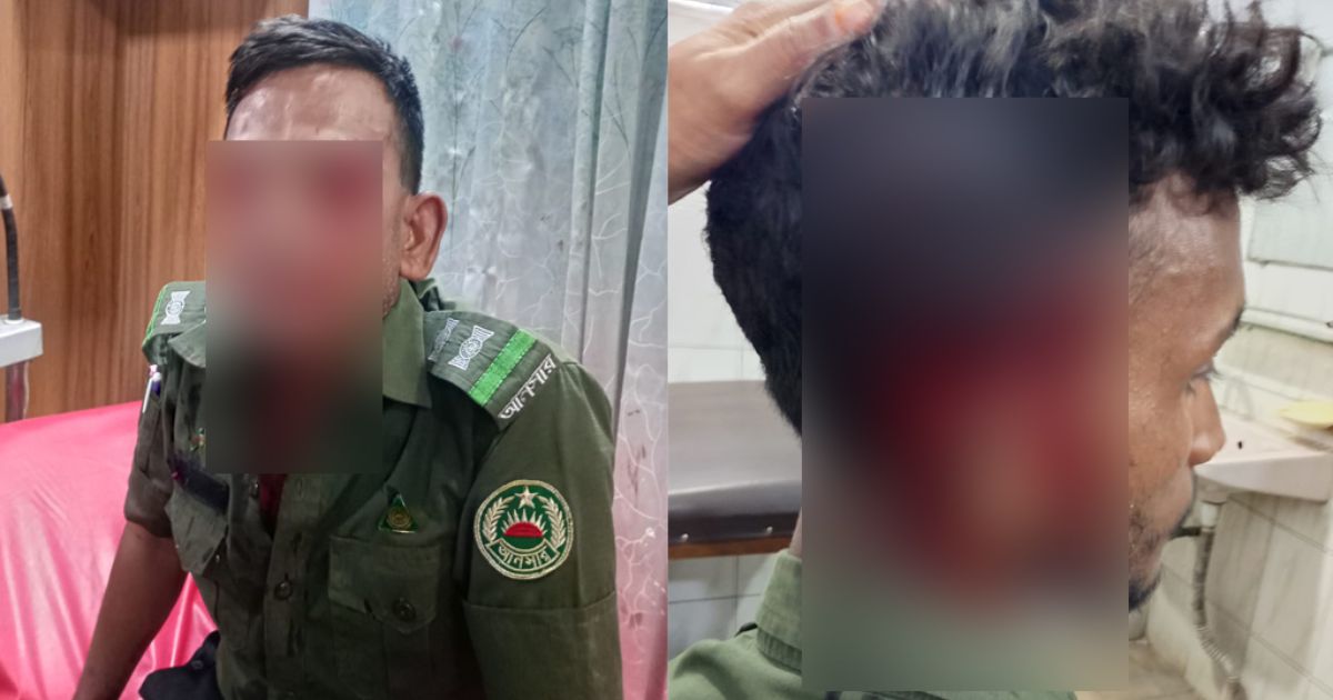 সাভারে হকারদের হামলায় চোখ থেঁতলে গেল আনসার সদস্যের