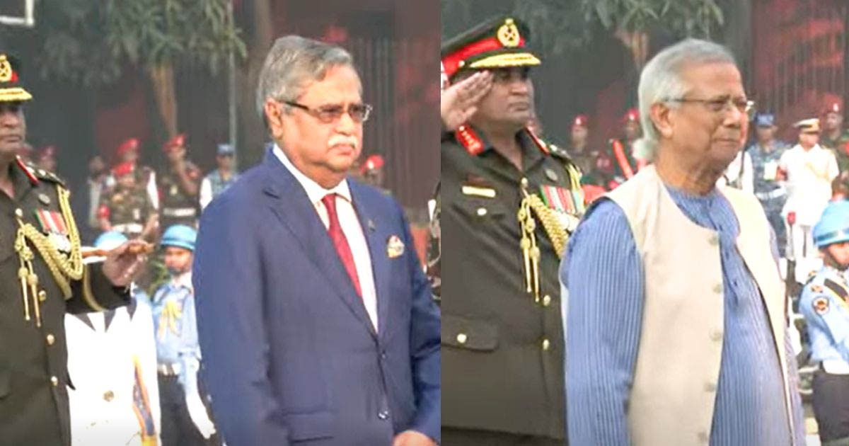 শিখা অনির্বাণে রাষ্ট্রপতি ও প্রধান উপদেষ্টার শ্রদ্ধা