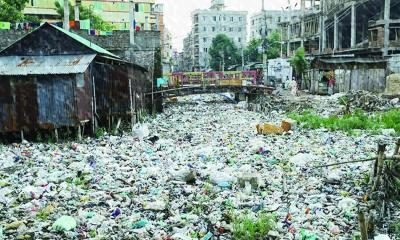 রাজধানীর খালগুলো ময়লার ভাগাড়