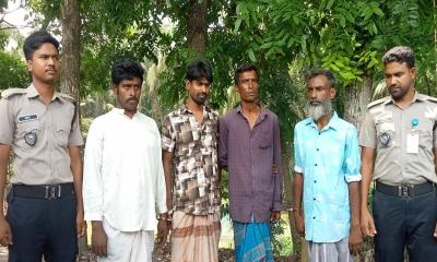 সালথায় মাদক সেবনের দায়ে চার যুবকের কারাদণ্ড