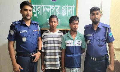 মুরাদনগরে পুলিশের অভিযানে গাঁজাসহ দুই ভাই গ্রেপ্তার