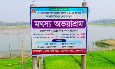 নেত্রকোণায় বিলের তীরবর্তী প্রকৃত মৎস্যজীবী সমবায় সমিতিকে ইজারা দেওয়ার দাবি