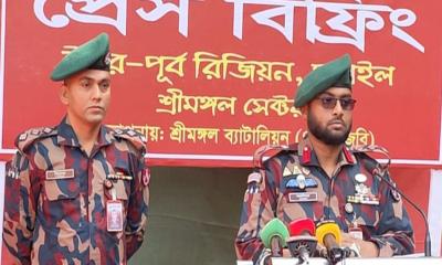 নির্বাচনের নিরাপত্তায় কুলাউড়ায় বিজিবির ব্যাপক প্রস্তুতি