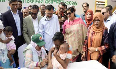 ডিএনসিসিতে মাসব্যাপী জরুরি হাম-রুবেলা টিকাদান ক্যাম্পেইন শুরু: লক্ষ্য ৫ লক্ষ শিশু