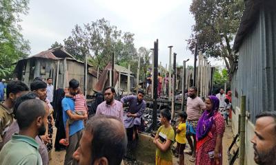 ভালুকায় ভয়াবহ অগ্নিকাণ্ডে সাতটি বসতঘর পুড়ে ছাই, ২০ লাখ টাকার ক্ষতি