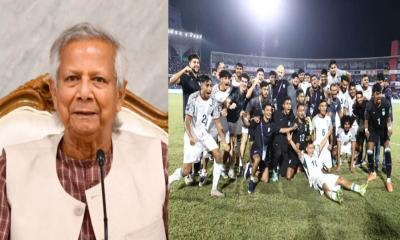 বাংলাদেশ জাতীয় ফুটবল দলকে প্রধান উপদেষ্টার অভিনন্দন