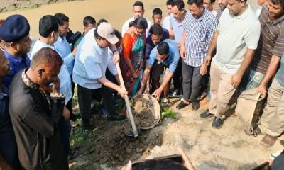 গুইমারায় খাল পুনঃখনন প্রকল্পের উদ্বোধন