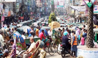 ফেনীতে অসহনীয় যানজট, জনভোগান্তি চরমে